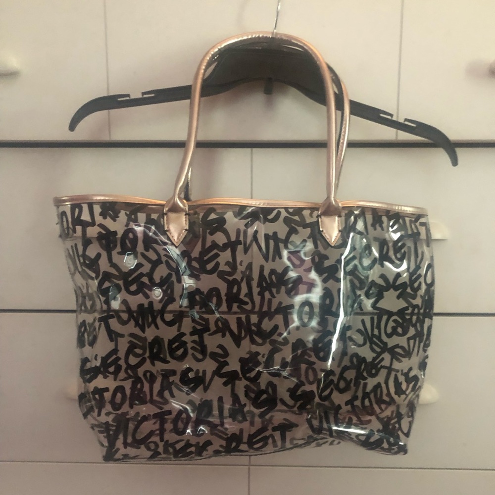 RARE clear victoria’s secret tote